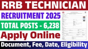 RRB Technician Recruitment 2025