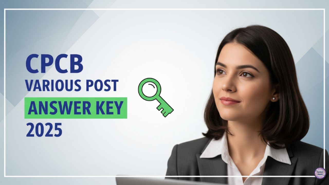 CPCB Various Post Answer Key 2025