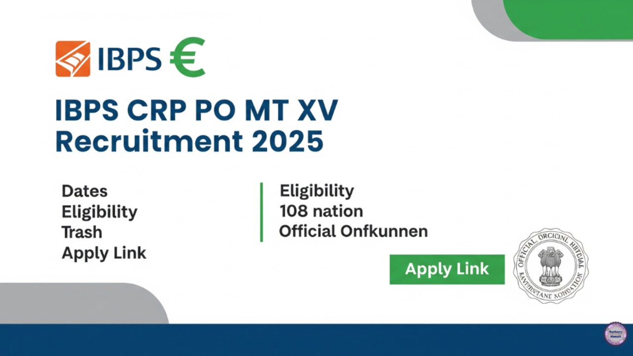 IBPS CRP PO MT XV Recruitment 2025