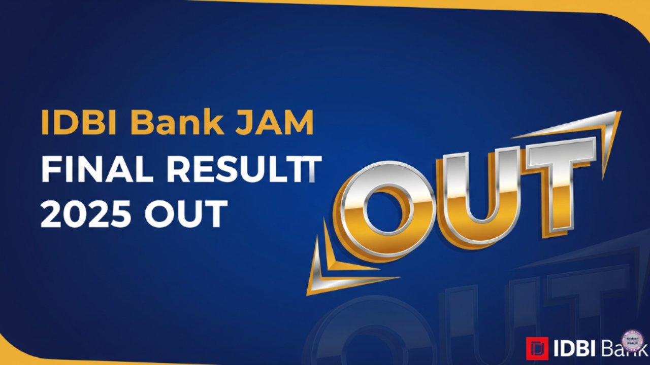 IDBI Bank JAM Final Result 2025