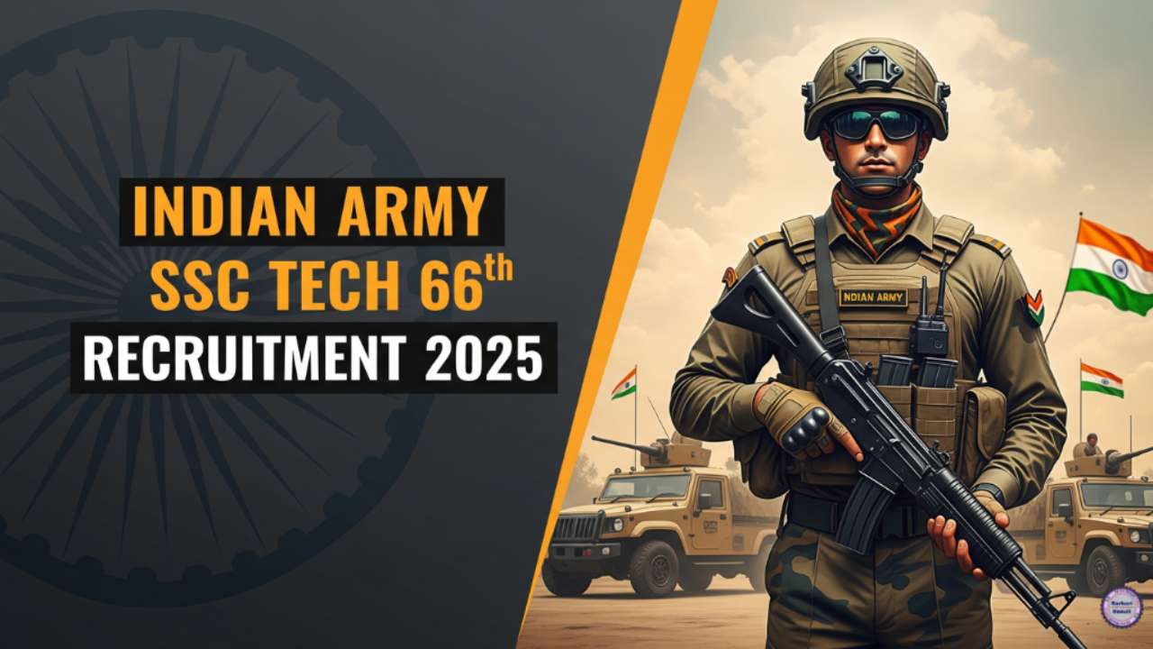 Indian Army SSC Tech 66th Recruitment 2025