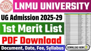 LNMU UG 1st Merit List 2025-29