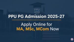 PPU PG Admission 2025-27