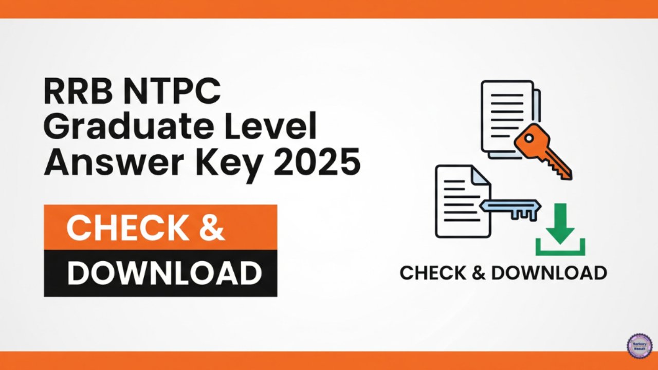 RRB NTPC Graduate Level Answer Key 2025