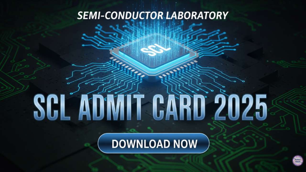 Semi-Conductor Laboratory SCL Admit Card 2025