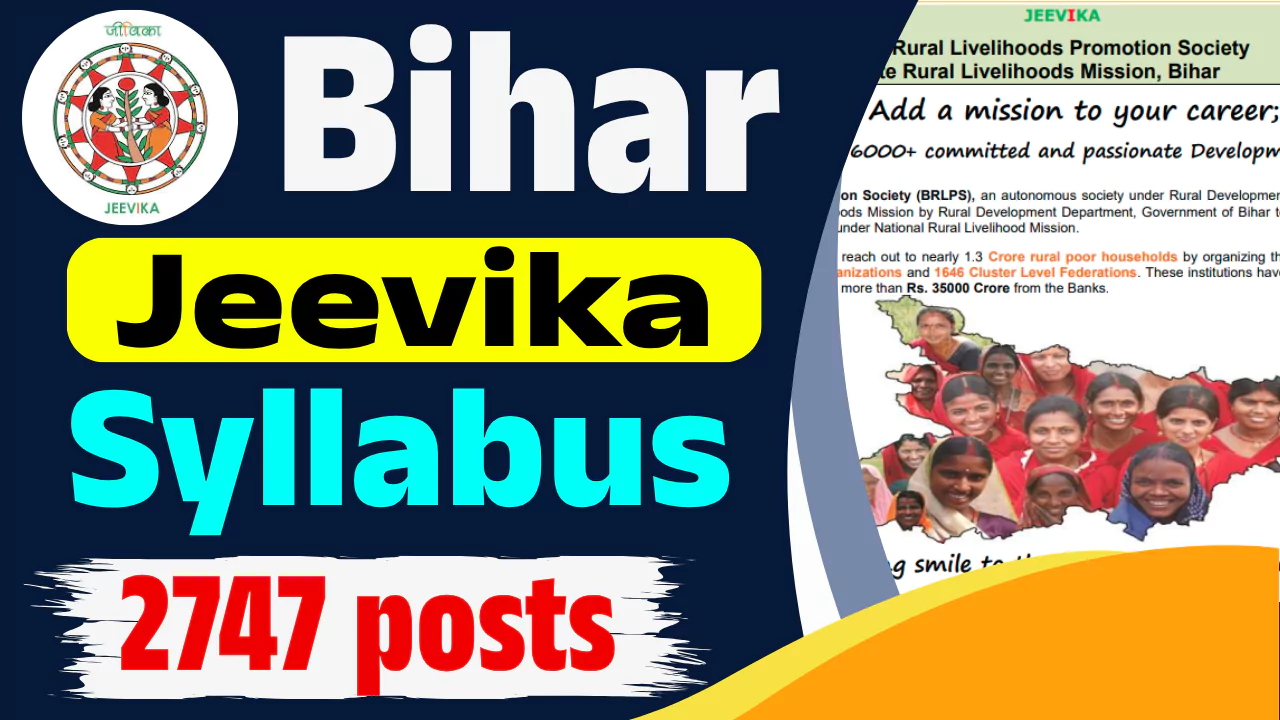 Bihar Jeevika Syllabus 2025